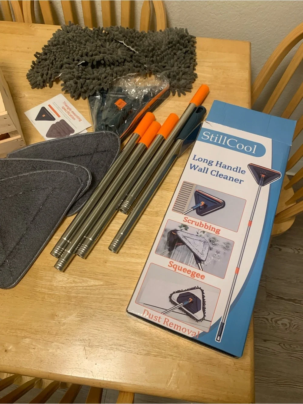 Long Handle Wall Cleaner - Gray/Orange